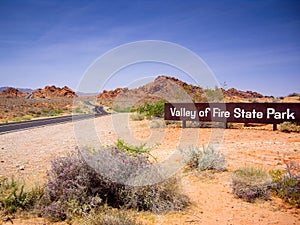 Valley of Fire State Park Sign