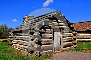 Valley Forge, PA: Winter Encampment Log Cabins