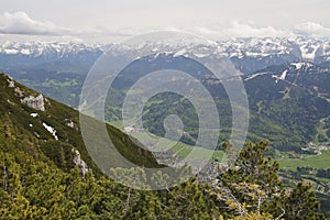 Valley in Garmisch-Partenkirchen, Bavarian Alps, Germany