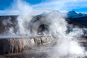 Valley of Geysers in the Atacama photo