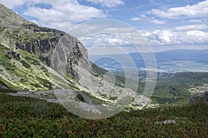 Valley in High Tatras, Mlynska Dolina, wild slovakia highest mountains