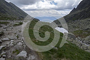 Valley in High Tatras, Mlynska Dolina, wild slovakia mountains