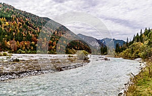 Valley hinterriss in the german alps