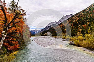 Valley hinterriss in the german alps