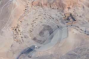 The valley of the Kings from aerial photo