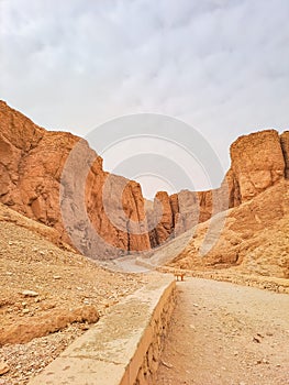 Valley of kings. The tombs of the pharaohs. Tutankhamun. Luxor. Egypt.