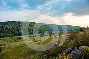 The valley of the Krasivaya Mecha River in Russia