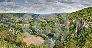 Valley of Lot river, France