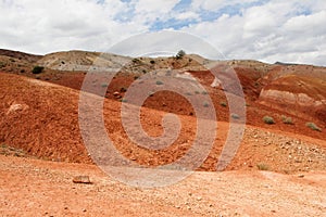 Valley of Mars in the Altai Mountains. The tract Kyzyl Chin. Kosh-Agach region