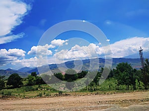 Valley & Mountains & Clouds