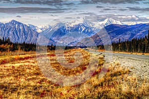 Valley and Mountainside Views, Yukon Territories, Canada