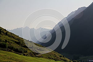 Valley in Otztal alps, Austria