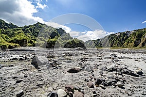 Valley at Pinatubo volcano, Philippines