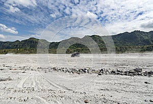 Valley at Pinatubo volcano, Philippines