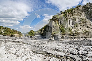 Valley at Pinatubo volcano, Philippines photo