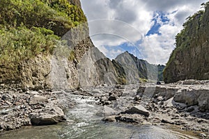 Valley at Pinatubo volcano, Philippines photo