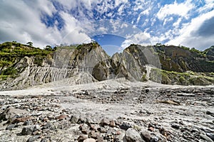 Valley at Pinatubo volcano, Philippines photo