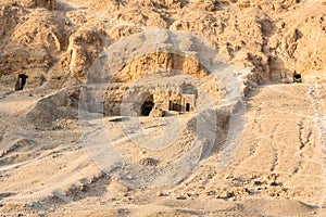 Valley Of The Queens, Luxor, Egypt. Ancient undeground tombs at Deir el Bahari