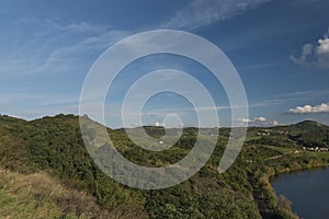 Valley of rive Labe near Porta Bohemica