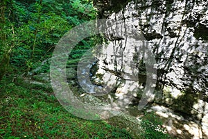 valley of the river Orfento in the mountain area of the majella abruzzo Italy