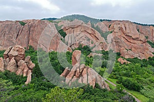 Valley and Rock Formations at Roxborough photo