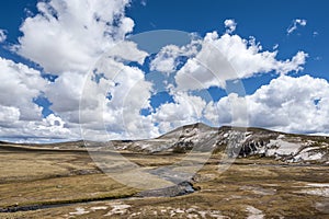 Valley with Rock formations at Salinas y Aguada Blanca, Peru