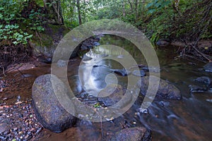 The valley of a small river