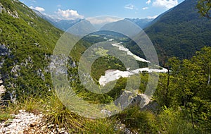 Valley of Soca river, Slovenia