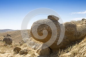 Valley of the spheres, Torysh, Mangystau region, Kazakhstan