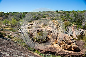 Valley Spring Gneiss Rocks at Inks Lake State Park Texas
