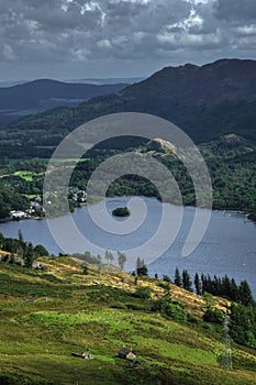 Valley with St. Fillans Village and Loch Earn