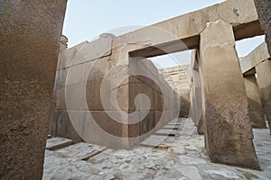 The Valley Temple of Khafre at Giza, Egypt