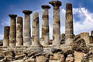 The Valley of the Temples of Agrigento (Sicily, Italy) is an archaeological park with perfectly preserved Doric temples