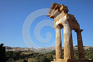 Valley of the Temples. Archaeological Area of Agrigento. Sicily. Italy