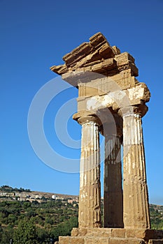 Valley of the Temples. Archaeological Area of Agrigento. Sicily. Italy