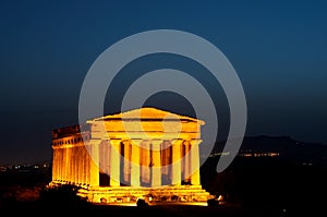 Valley of the Temples at night