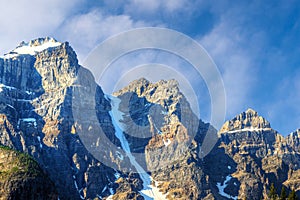 Valley of the Ten Peaks Mountains in the Canadian Rockies