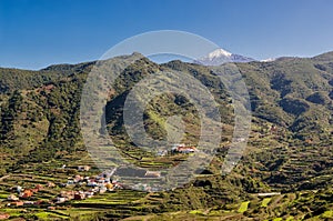 Valley on Tenerife with Teide