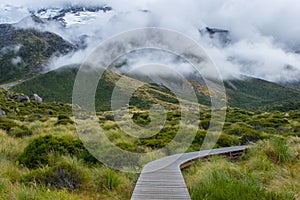 Valley Track in Mt.Cook National Park, New Zealand