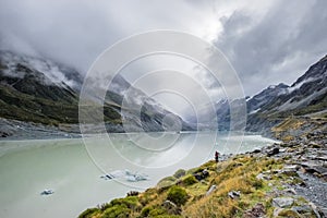 Valley Track, One of the most popular walks in Aoraki/Mt Cook National Park, New Zealand