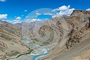 The valley of Tsarap river, Ladakh