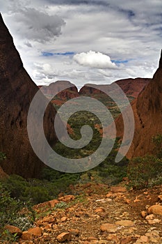 Valley in Uluru-Kata Tjuta National Park photo