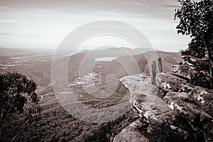 Valley View From Boroka Lookout Over Halls Gap