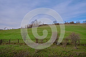 Valley view in Kardzali Bulgaria green grass