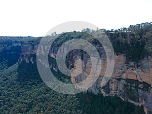 valleys of Echo Point Blue Mountains three sisters Katoomba Sydney NSW Australia photo