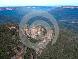 valleys of Echo Point Blue Mountains three sisters Katoomba Sydney NSW Australia photo