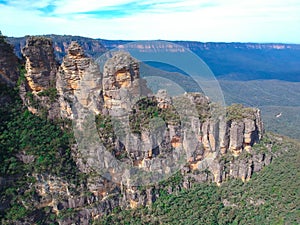valleys of Echo Point Blue Mountains three sisters Katoomba Sydney NSW Australia photo