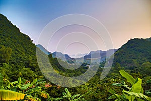 The Valleys and mountains in Cat Ba Island