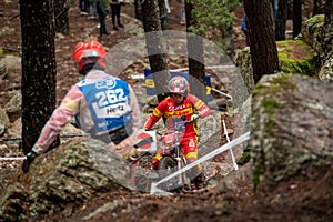 VALLIN IGLESIAS of SPAIN driving the RFME-SPEA in action during the FIM TrialGp Andorra World Championships 2023 in Sant Julia