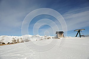 Vallnord ski lift Coll de la Botella, Europe, the Principality of Andorra, the eastern Pyrenees, the sector of skiing Pal. photo